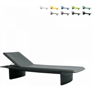 Slide Transat Design Moderne R&eacute;glable Mer Jardin Ponente Gris fonc&eacute;