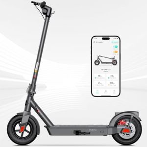 Trottinette Électrique Adulte, Autonomie De 20 Miles, Vitesse Maximale De 25 Km/H, Scooter Électrique Pliant Portable avec Système De Freinage Double, Pneus 10'' Pneumatiques Et en Caoutchouc Solide