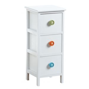 Aubry Gaspard Commode 3 tiroirs avec boutons