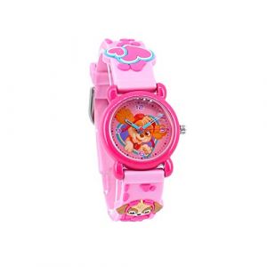 Vadobag Montre analogique pour enfant Pat patrouille- Rose