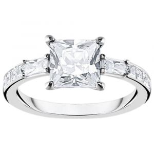 Thomas Sabo Bague Pierres Blanches Argent Sterling 925 Gris - Couleur Gris - Taille M