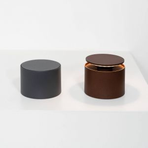 Lampe de table led Push Up Corten portable et rechargeable