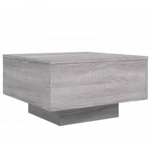 VidaXL Table basse sonoma gris 55x55x31 cm bois d'ingénierie
