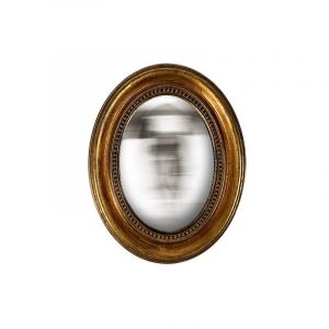 Emde Miroir convexe ovale doré 24x19cm