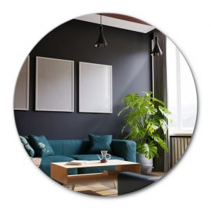 Miroir Décoratif Forme Cercle de Luxe Ø90