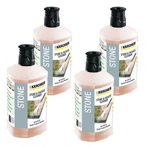Lot de 4 nettoyants 3 en 1 Pierres & Fa&ccedil;ades (1L) pour Nettoyeur Haute Pression KARCHER - 62957650