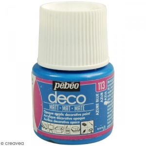 Pebeo Peinture P.BO Déco 45 ml - mat - Bleu Azur