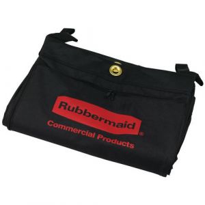 Rubbermaid Commercial Products Sac de Chariot de Nettoyage 136 L | avec Fermeture Éclair Frontale, pour Collecte de Déchets ou Linge, Compatible Chariots Ménage | Noir| 1966888