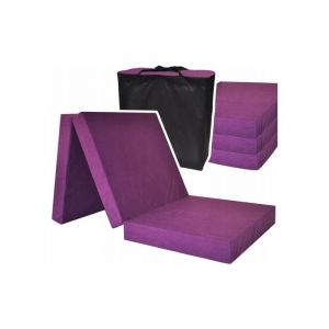Viking Choice - Matelas invité extra épais - violet - matelas de camping - matelas de voyage - matelas pliable - 195 x 80 x 15