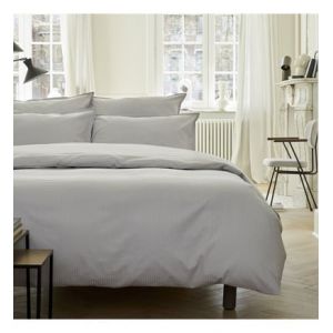 Essix Housse de Couette, Satin de Coton, Argent, 200x200 cm