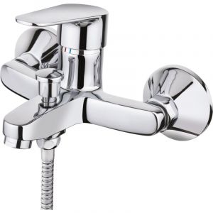 Image de Essebagno Pole pro mitigeur baindouche chrome NF - Chromé