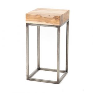 Amadeus Porte-plante en teck 30x30x60 - Marron