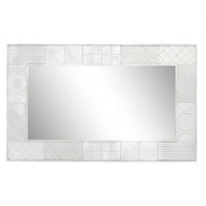 Miroir mural bois de manguier losanges DKD Home Decor