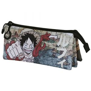 Karactermania Trousse Triple FAN 2.0 Map - One Piece - Brun - Taille Unique