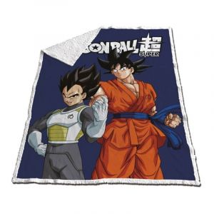 Aymax Dragon Ball Super - Couverture Sherpa 120x150cm - Son Goku & Vegeta