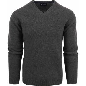 Suitable Pull Agneline Col-V Gris Anthracite taille M