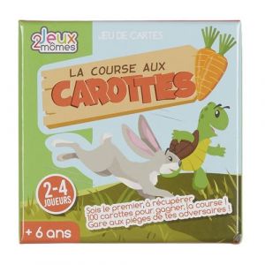 Jeu &eacute;ducatif "course aux carottes" en carton multicolore - - ALTOBUY