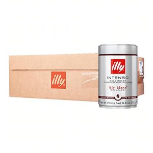 illy Caf&eacute;, grains de caf&eacute; Intenso, Bold Roast, grains de caf&eacute; 100 % arabica, 250 g