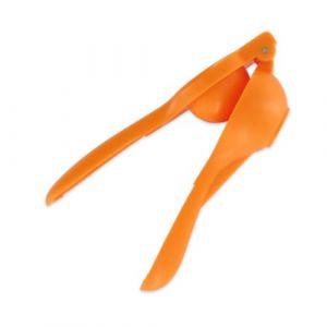 Fackelmann 42622 Presse-citron manuel, presse-agrumes, presse-citron, Plastique, Orange, 19,8 x 6,3 x 4,5 cm