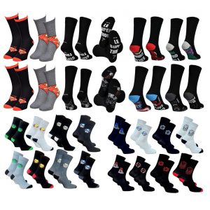 Socks And Underwear Chaussettes homme en Coton ortiment mod&egrave;les photos selon arrivages Pack de 12 Paires 43/46
