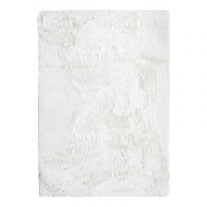 Thedecofactory SIBERIA - Tapis extra-doux blanc 160x230 - Blanc