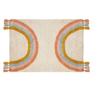 Image de Atmosphera Tapis Arc-en-ciel 100x150 100 X 150 Blanc