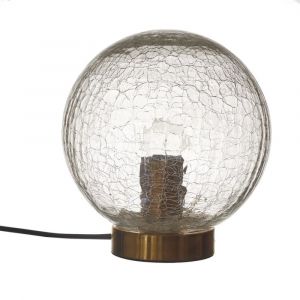 Lampe De Table Avec Boule De Verre Sphérique