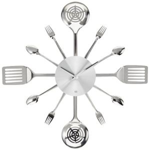 Image de Present time Horloge de cuisine design Argenterie