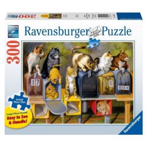 Ravensburger Chats attendant le Courrier - Puzzle Pièces XXL 300 pièces