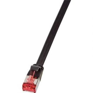 Logilink Câble de raccordement réseau RJ45 CAT 6 U/FTP 2 m noir contacts dorés - CF2053S