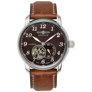 Zeppelin Montre Homme Graf Marron