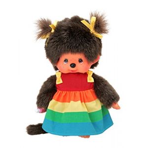 Sekiguchi Robe arc en ciel - 20 cm - Kiki - Monchhichi Poupée - Fille