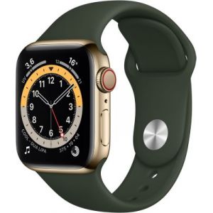 Image de Apple Watch 40MM Acier Or/Vert Series 6 Cellular - Montre connectée