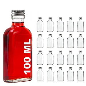 Slkfactory 20 Bouteilles en Verre vides 100 ML avec Bouchon à vis du SLK GmbH