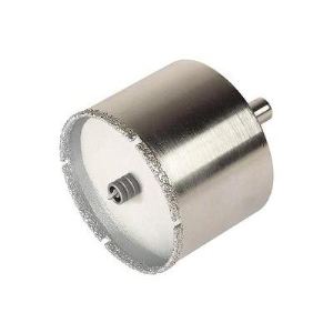 Wolfcraft Trépan diamant céramique avec éponge tige 10 mm