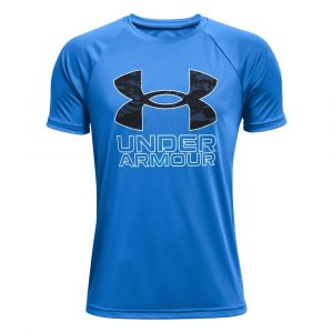 Under Armour Tech Hybrid Prt Fill T-shirt Garçons - Bleu, Noir