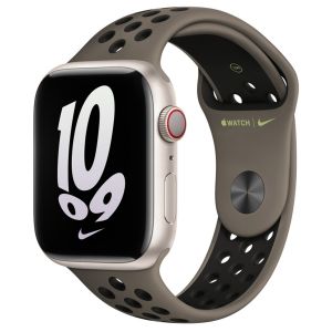 Apple Bracelet Sport Nike 45 mm Gris olive/Noir - Regular