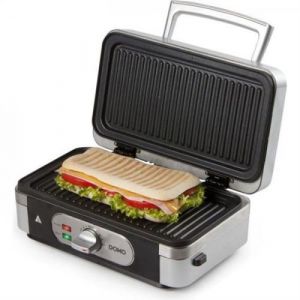 Domo Machine a Gaufre Gaufrier Electrique multifonction DO9136C 1000W 3 jeu de pla