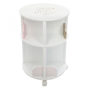Atmosphera Kids Atmosphera - Biblioth?que ronde pour chambre d'enfant Rose - Rose