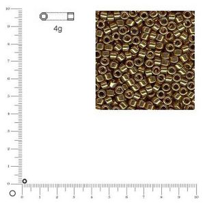 Rayher Perles de rocaille Miyuki Delica 2,2 mm m&eacute;talliques