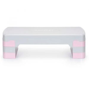Actiget Stepper D'exercice - R&eacute;glable, 3 Niveaux De Hauteur &iquest; Rose-Gris