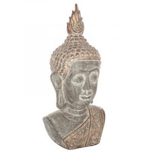 Image de Statue "Tête de Bouddha" 61cm Marron Prix