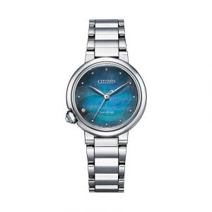 Citizen Montre Femmes - Eco-Drive - Analogique - Bracelet Acier inoxydable Argent - EM0910-80N