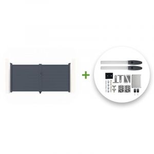 Portail battant électrique EIGER 300x140cm + Motorisation HICKER B200