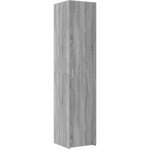 VidaXL Buffet haut sonoma gris 40x42,5x185 cm bois d'ingénierie