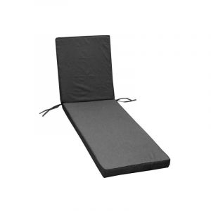 Jardin prive Coussin bain de soleil MONTE CARLO 185 55 6 cm ardoise Gris