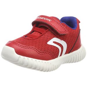 Geox B Waviness B, Sneakers Basses bébé garçon, Rouge (Red/Royal), 22 EU