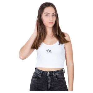 Alpha industries T-shirt Sans Manches Basic Crop XL White