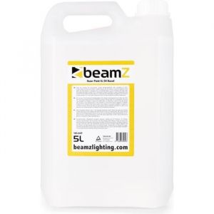 Beamz FHF5O Liquide pour machine à brouillard haze 5L – Base huile, haute performance, incolore, inodore et non inflammable