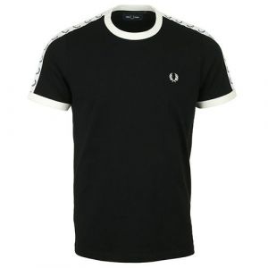 Fred Perry T-shirt à bordures contrastantes avec bande